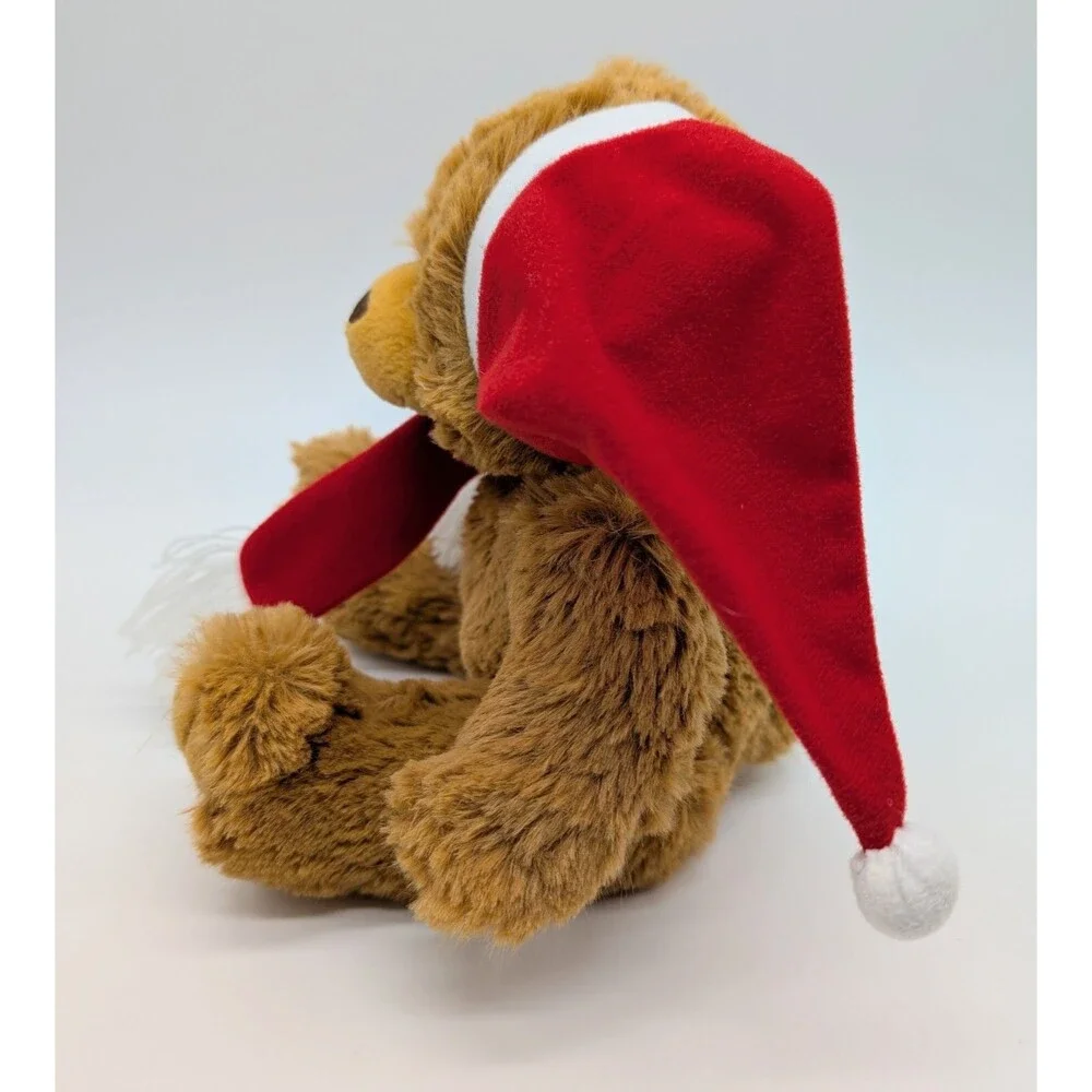 Christmas Teddy Bear Plush Brown Hat Scarf Stuffed Animal Riverstone CA Promo 6